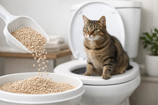 Flushable Litter for Toilet Training Cats