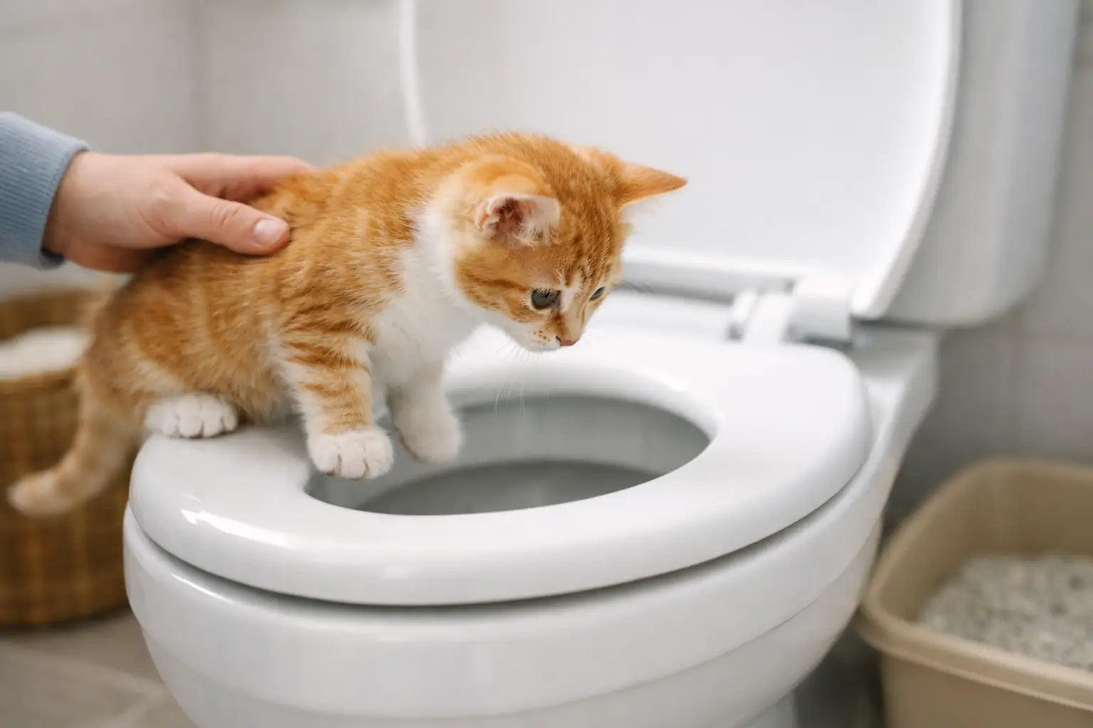 How to Toilet Train Kittens Safely