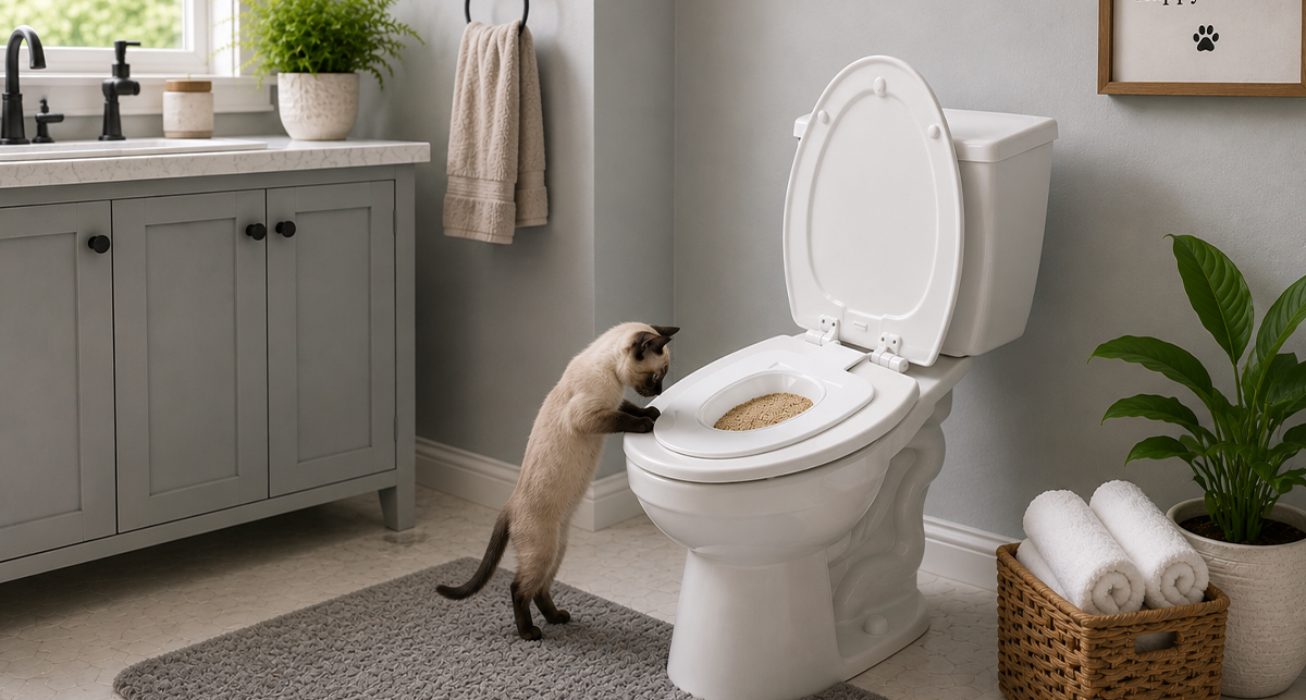 Litter Free Living With a Cat That Cooperates